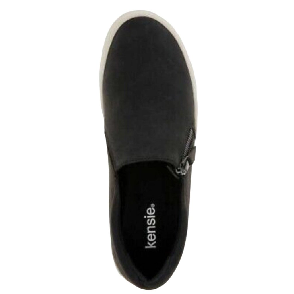 Kensie 7.5 Sneaker Woman Soren Zip Side Slip-On Shoe Minimalist Athleisure Casua — image 8 of 8